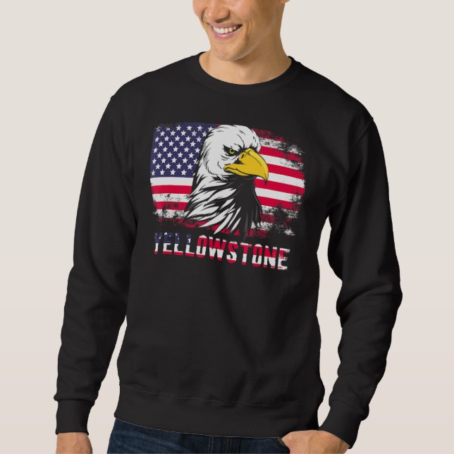 Yellowstone Us Flag Eagle Sweatshirt (Front)