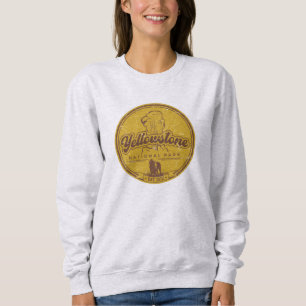 Yellowstone US National Park Bison Buffalo Vintage Sweatshirt