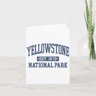 Yellowstone Vintage National Park Sports Design Card