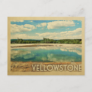 Yellowstone Vintage Travel Postcard
