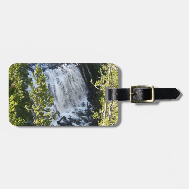 Yellowstone Waterfall Luggage Tag (Front Horizontal)