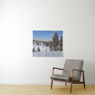 Yellowstone Winter Landscape Photography Tapestry