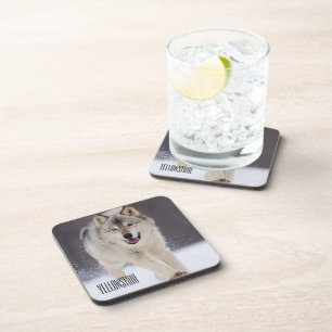 Yellowstone Wolf Coaster Set