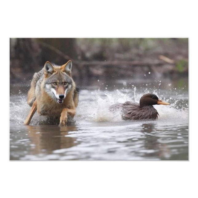 Yellowstone Wolf Photo Print (Front)