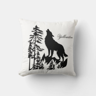Yellowstone Wolf Pillow