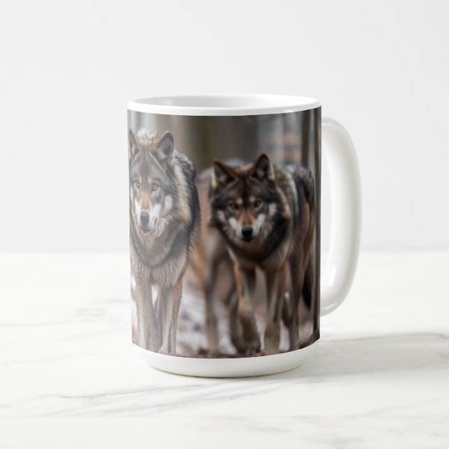 Yellowstone Wolves Coffee Mug  (Front Right)