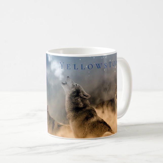 Yellowstone Wolves Coffee Mug (Front Right)