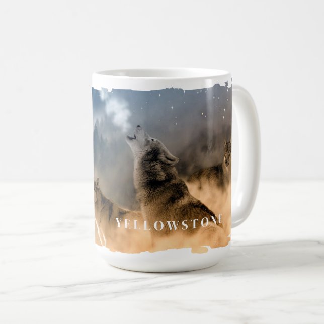 Yellowstone Wolves Mug (Front Right)