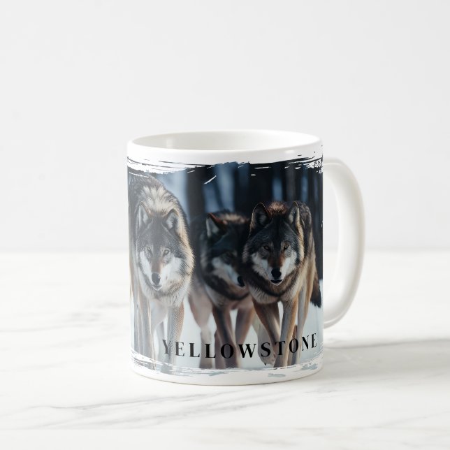 Yellowstone Wolves Mug (Front Right)