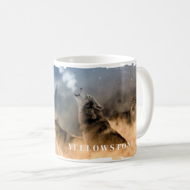 Yellowstone Wolves Mug (Front Right)