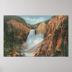 Yellowstone, WY - Great Falls and Grand Poster