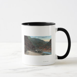 Yellowstone, WY - Yellowstone Highway and Wind 2 Mug