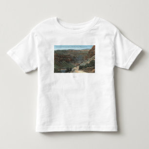 Yellowstone, WY - Yellowstone Highway and Wind Toddler T-Shirt