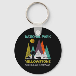Yellowstone Wyoming Us National Park Camping Hikin Key Ring