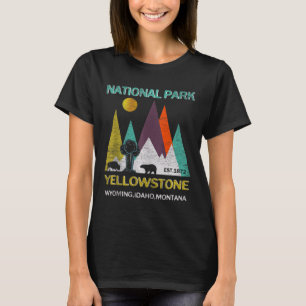 Yellowstone Wyoming Us National Park Camping Hikin T-Shirt