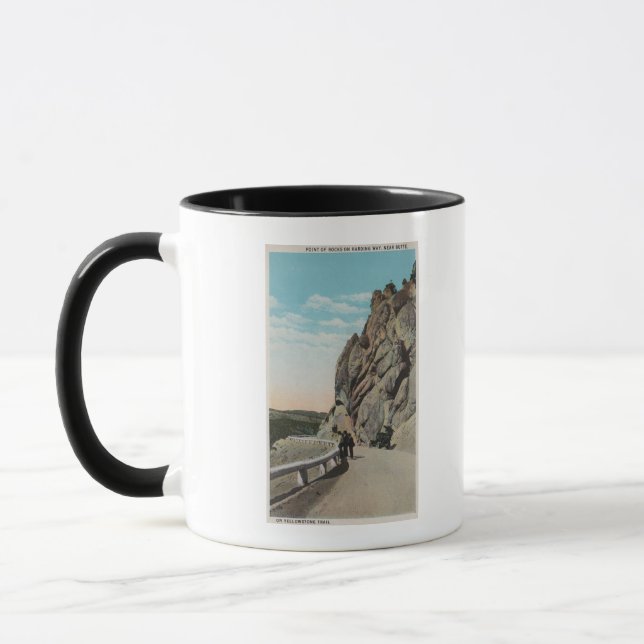 Yellowstone, WYVacationers, Old Car, Near Mug (Left)