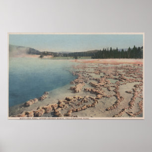 Yellowstone, WYView of Sapphire Pool Poster