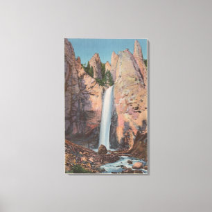 Yellowstone, WYView of Tower Falls Canvas Print