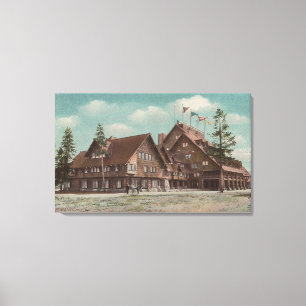 Yellowstone, WYView of Whole Old Faithful Inn Canvas Print