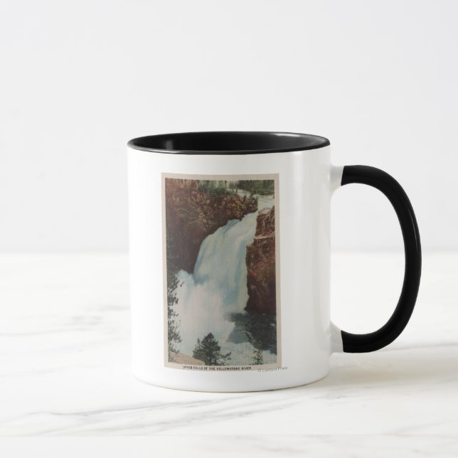 Yellowstone, WYView of Yellowstone River Falls Mug (Right)