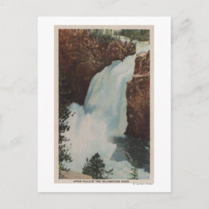 Yellowstone, WYView of Yellowstone River Falls Postcard