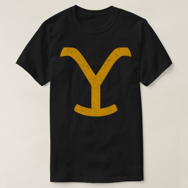 Yellowstone Y Worn Out look TShirt (Design Front)