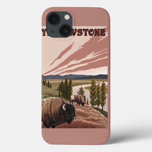 YellowstoneBison Scene Case-Mate iPhone Case (Back)