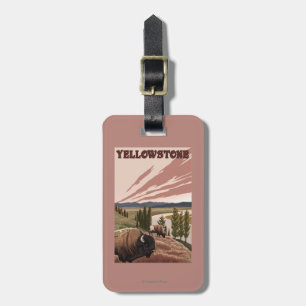 YellowstoneBison Scene Luggage Tag