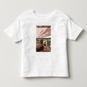 YellowstoneBison Scene Toddler T-Shirt