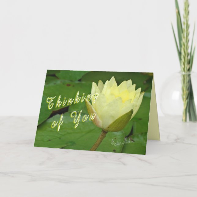 YellowWaterLily-customise Card (Front)