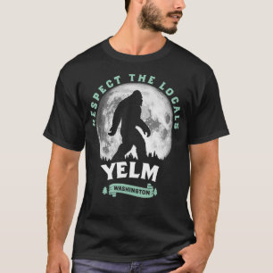 Yelm WA Respect the Locals Full Moon T-Shirt