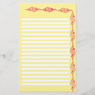 yelow stat stationery