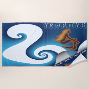 Yemanya Goddess Of The Ocean Beach Towel