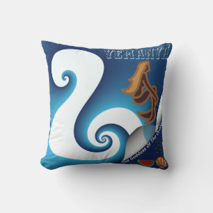 Yemanya Goddess Of The Ocean Cushion