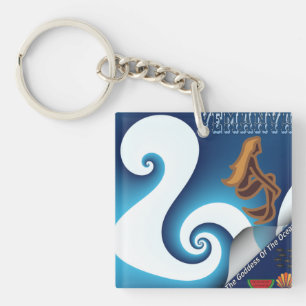 Yemanya Goddess Of The Ocean Key Ring