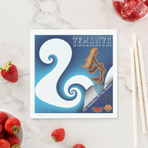 Yemanya Goddess Of The Ocean Napkin