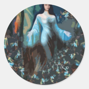 yemaya classic round sticker