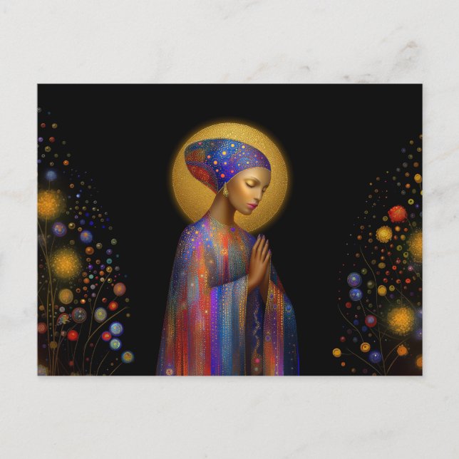 Yemaya Goddess of Love Protection Healing Portrait Postcard (Front)