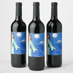 Yemaya, Goddess of the Sea Wine Label