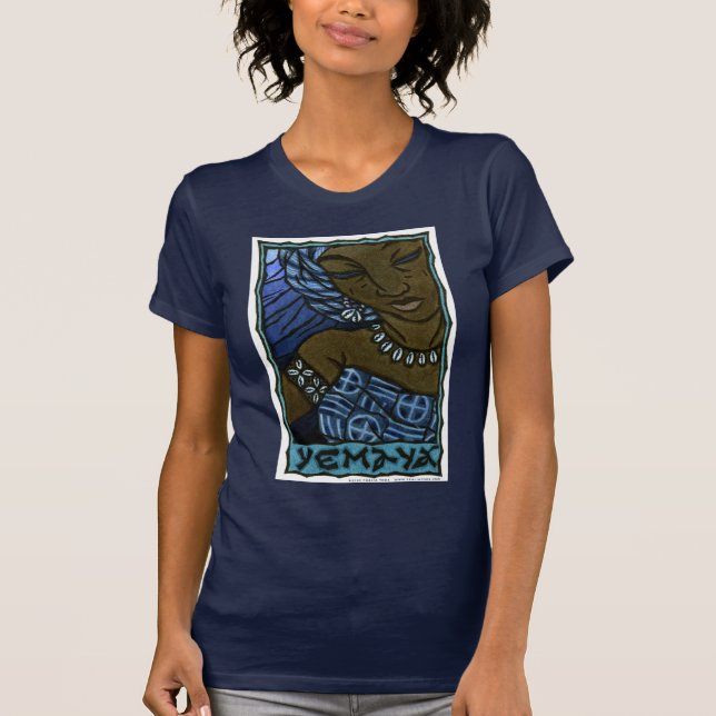 Yemaya Ladies' Sheer V-Neck Tee (Front)