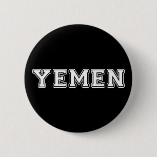 Yemen 6 Cm Round Badge
