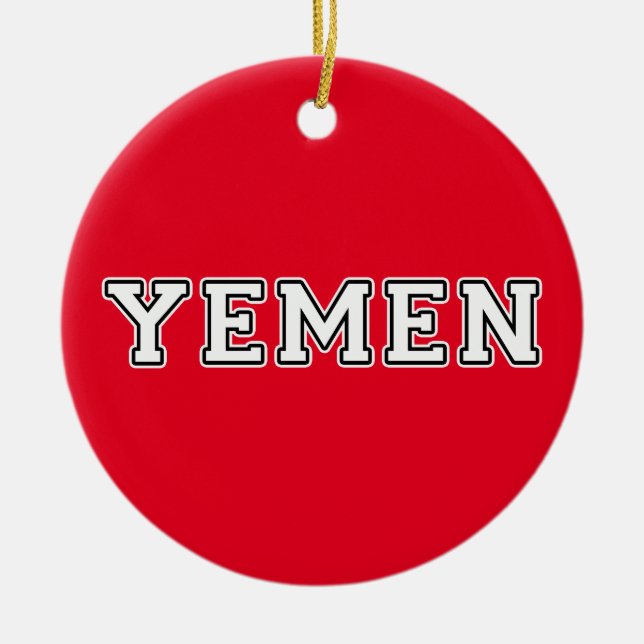 Yemen Ceramic Tree Decoration (Front)