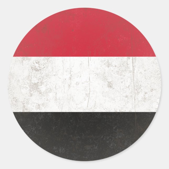 Yemen Classic Round Sticker (Front)