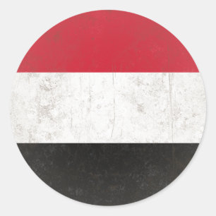 Yemen Classic Round Sticker