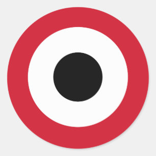 Yemen country roundel flag symbol circle army avia classic round sticker