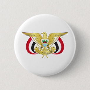 yemen emblem 6 cm round badge
