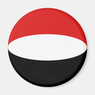 Yemen Fisheye Flag Magnet