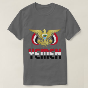 Yemen Flag and Coat Of Arms Patriotic T-Shirt