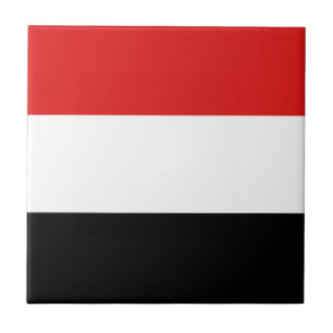 Yemen Flag Ceramic Tile