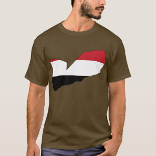 Yemen flag map T-Shirt
